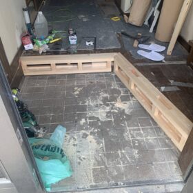 建設現場でのリフォーム工事